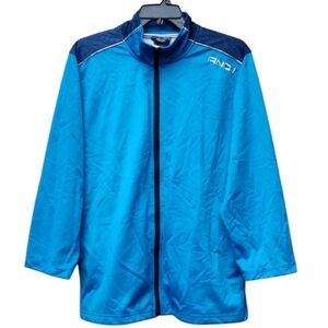 And1 jacket size Large track light athletic blue mens jacket